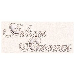 Chipboard - Lettering Felicas pascuas