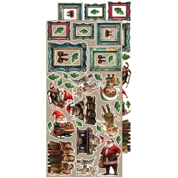 Scrapbooking accessories set - Craft o'clock -  Oh Christmas Night - Flowers & More