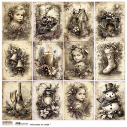 Stickers paper - ScrapLove - Christmas in Sepia 1 - Christmas in Sepia