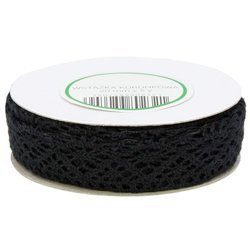 Cotton lace black 20 mm x 4,55 m