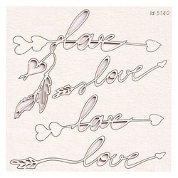 Chipboard - Small Arrows 01 - Boho Love
