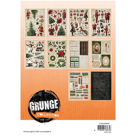 Set of scrapbooking papers with A5 elements - StudioLight - Paper Elements