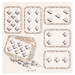 Chipboard - Cards - Alice in Wonderland