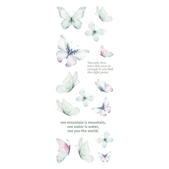 Stickers foil - Colorful butterflies