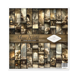 Set of scrapbooking papers 30x30 - Mouse World - Home Sweet Home - Itd Collection