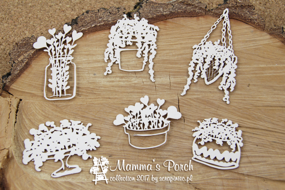Chipboard - Mamma`s Porch - Flowers 