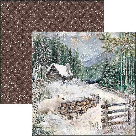 Set of scrapbooking papers 30x30cm - Paper Pad - Ciao Bella - Forest Tales