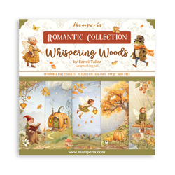 Scrapbooking Craft Papier Set 20x20 - Stamperia -  Whispering Woods