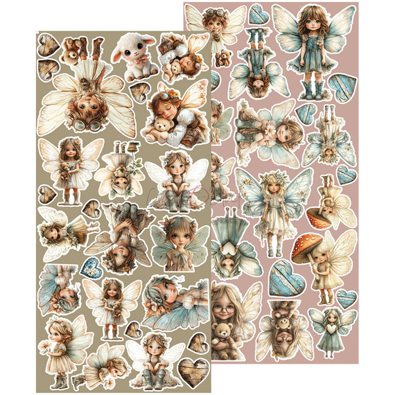 Scrapbooking paper 15x30 - Craft o'clock - Sprites of Harmony - Extras set - Sprites 