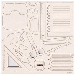 Chipboard - School supplies - Scrapiniec