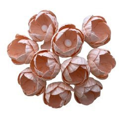 50 PEACH MULBERRY PAPER BUTTERCUPS