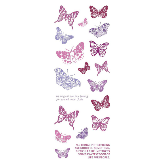 Stickers foil - Purple butterflies