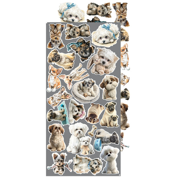 Time scrapbooking accessories set - Craft o'clock - Lovely Pets - mix 02