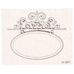 Chipboard Oval signboard hanging - big - Park Avenue