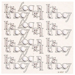 Chipboard It's A Boy - Lettering