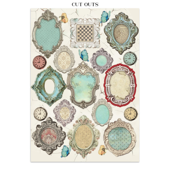 Junk Journal set of papers, stickers and elements - Alice in Christmas - Stamperia 