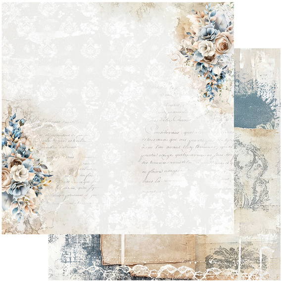Set of 30x30 scrapbooking papers - Alchemy of Art -  In shades of blue