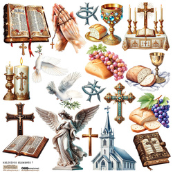 Stickers paper - ScrapLove - Religious Elements 1