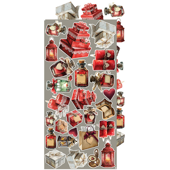 Time scrapbooking accessories set - Craft o'clock - Plum & Caramel - MIX