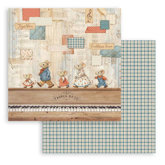 Scrapbooking Craft Papier Set 20x20 - Stamperia - Family 