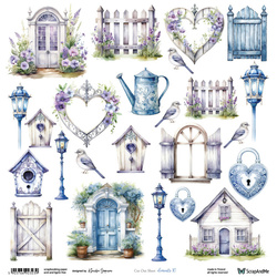 Scrapbooking paper 30x30 - ScrapAndMe - Elements 10 - cut-out sheet