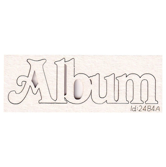 Chipboard lettering Album 