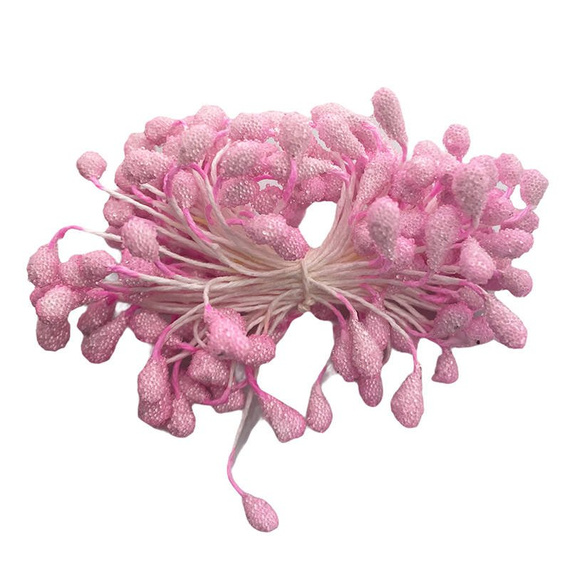 80 Frozen pink stamens 