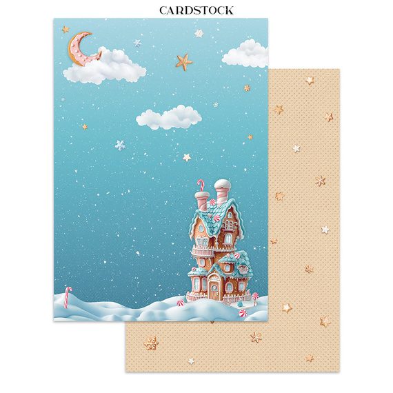 Junk Journal set of papers, stickers and elements - Candy Christmas - Stamperia