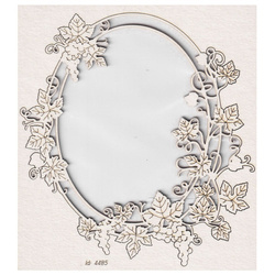 Chipboard - Grapevine - oval frame 03