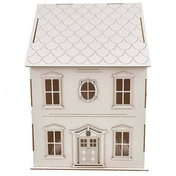 Chipboard Die Cut - Family house 3D - Family house 3D - Scrapiniec