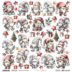 Scrapbooking Paper - ScrapAndMe - Gnomes 5 - Die-Cut Sheet - 30x30 cm