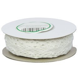 Cotton lace white 25mm x 4,55m
