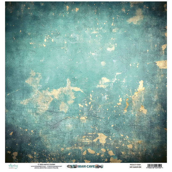 Scrapbooking paper 30x30 - Mintay - Man Cave 04