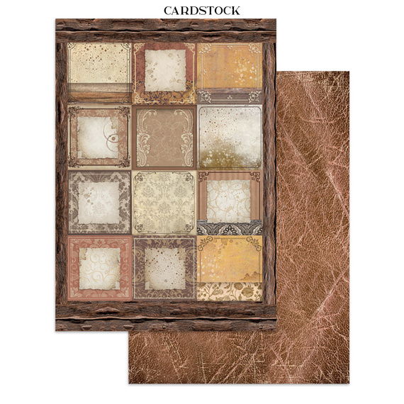 Junk Journal set of papers, stickers and elements - Coffee & Chocolate - Stamperia 