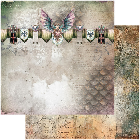 Set of 15x15 papers - Alchemy of Art - The Legends of the Dragons