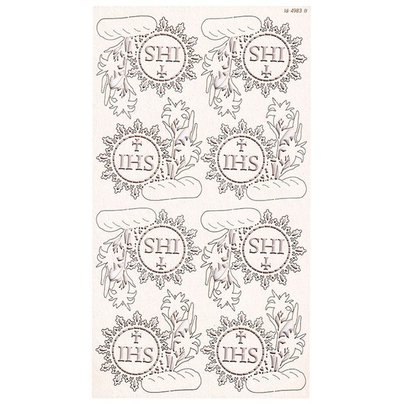 Chipboard - host with lilies - Tatting Communion