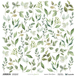 Scrapbooking paper 30x30 - ScrapAndMe - Leaves 15 - cut-out sheet