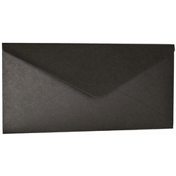 Envelope for DL cards - black - 11x22 cm