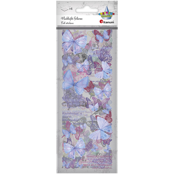 Stickers foil - Purple butterflies