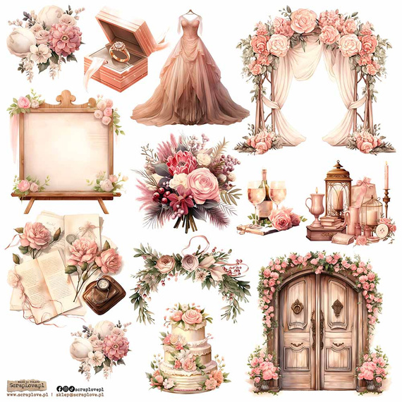 Stickers - ScrapLove - Wedding Cozy 1