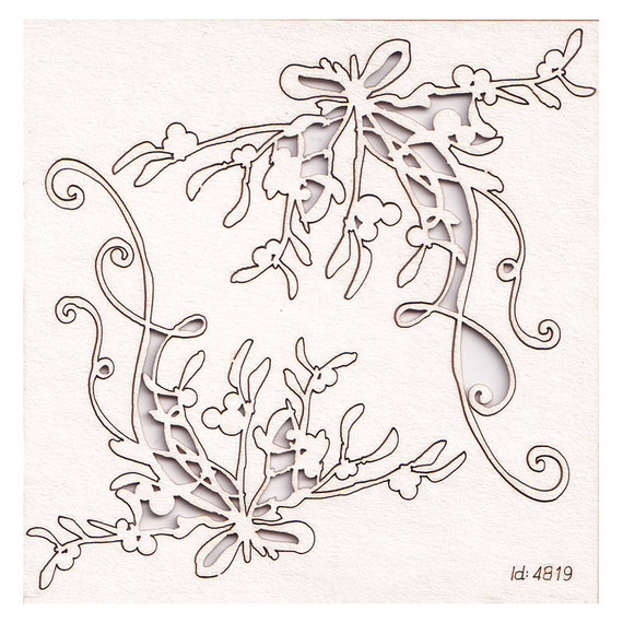 Chipboard - Mistletoe decor - Mistletoe 