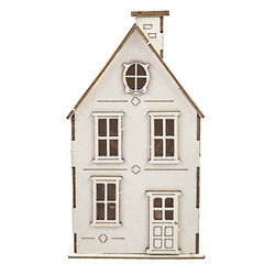 Chipboard Die Cut 3D - Micro house 02 for box - Scrapiniec