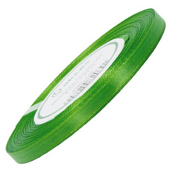 Satin ribbon green 6mm - 32mb