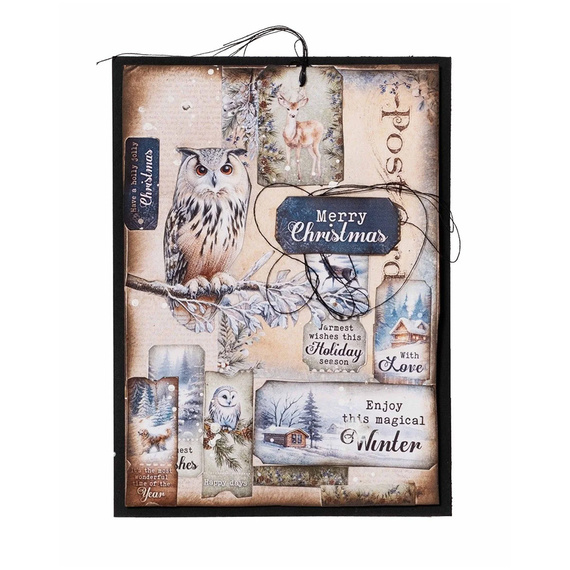 A7 scrapbooking elements paper set - Winter Wonderland