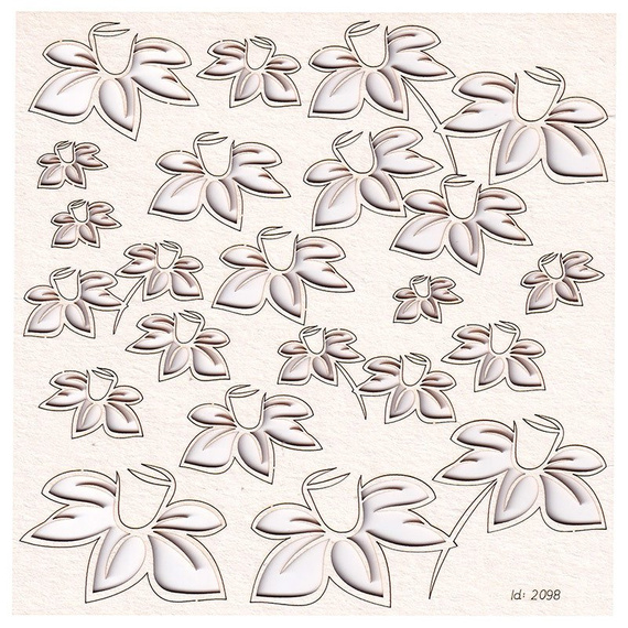 Chipboard Daffodil petals - (23 pcs) 