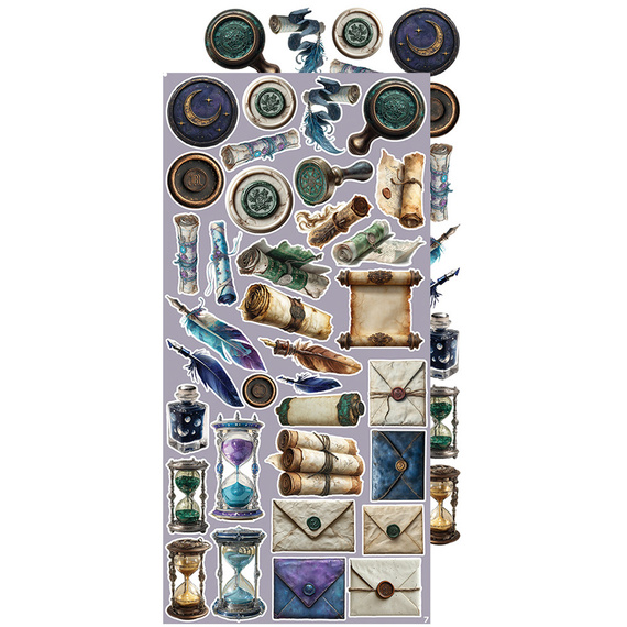 Time scrapbooking accessories set - Craft o'clock - Magic