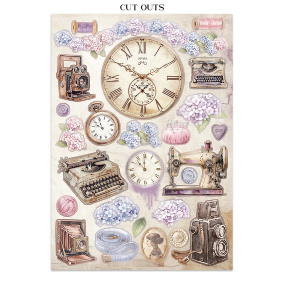 Junk Journal set of papers, stickers and elements - Quiet Days - Stamperia