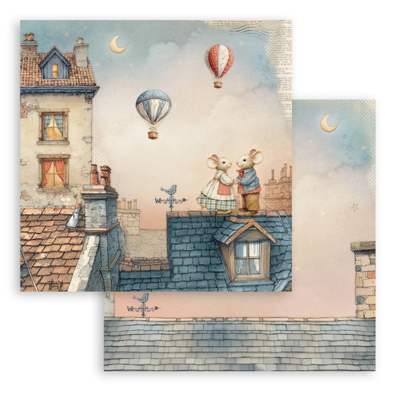 Set of scrapbooking papers 30x30 - Family - Stamperia