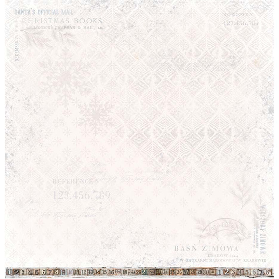 Scrapbooking Paper 30x30 cm - UHK Gallery - White Whispers - Forest Spirits
