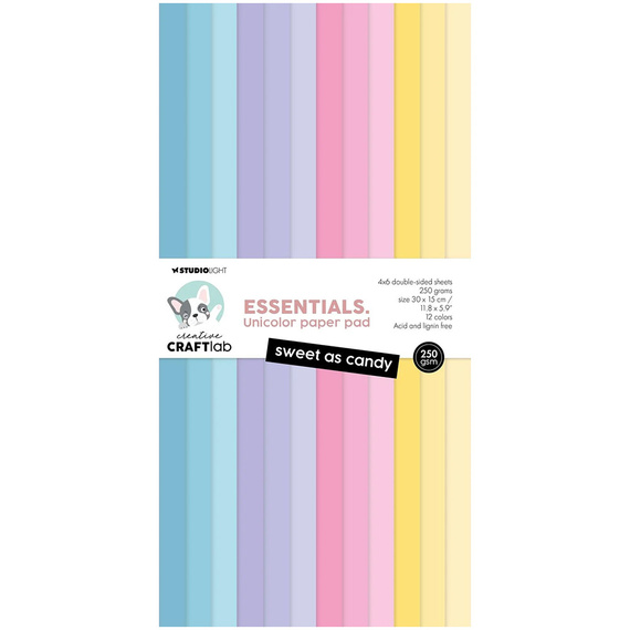 Set of scrapbooking papers 15x30 - StudioLight - Sweet As Candy